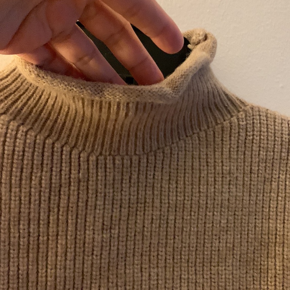 Cider Tan Turtleneck Sweater Vest - Preloved View 4